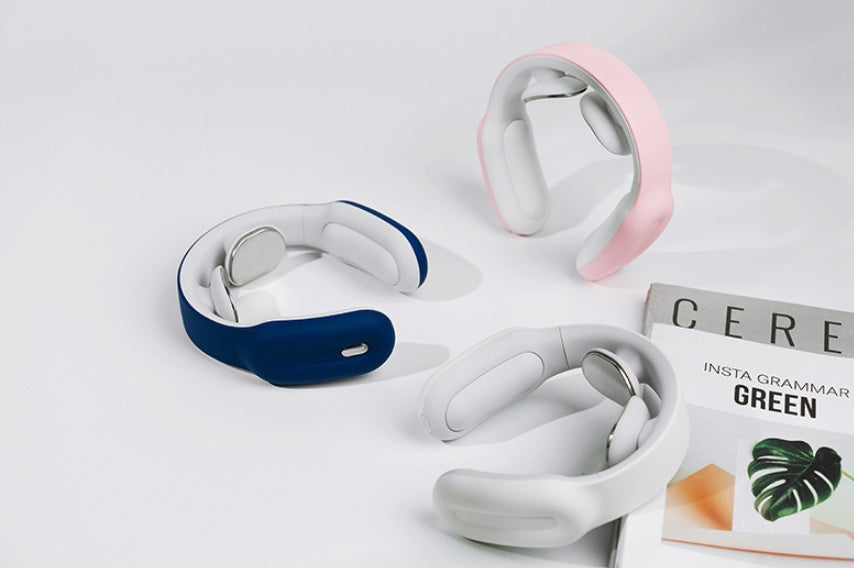 NeckGlow™ – Masseur Cervical Intelligent. Massage chauffant et relaxation du cou à domicile.