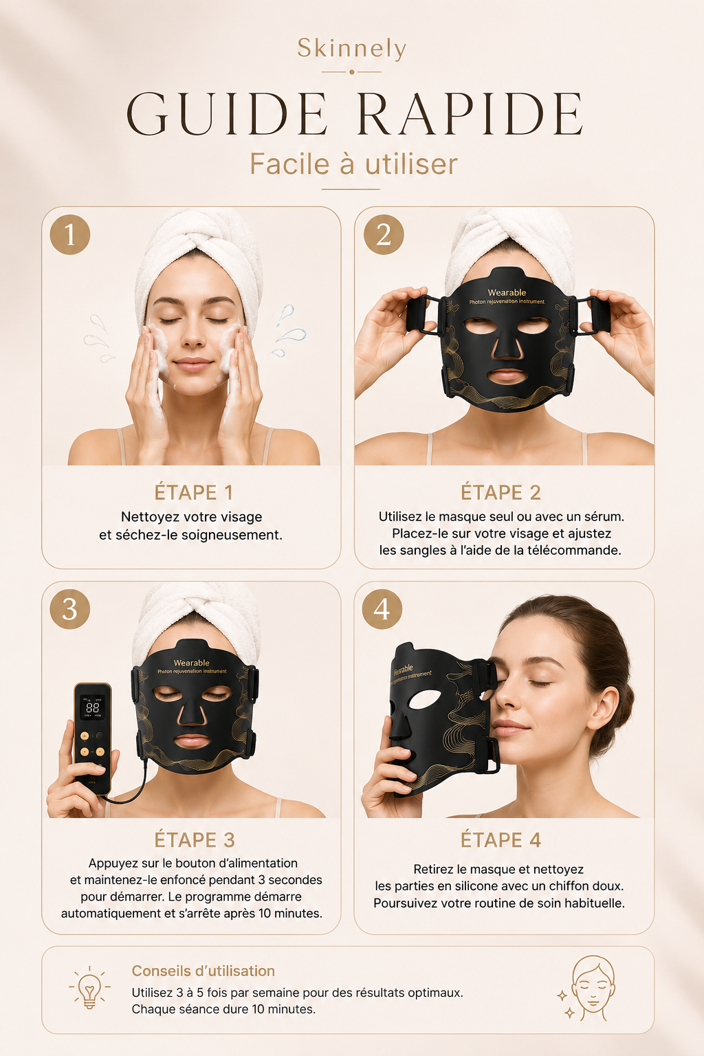 LumaSkin™ Pro | Masque LED 8 Couleurs