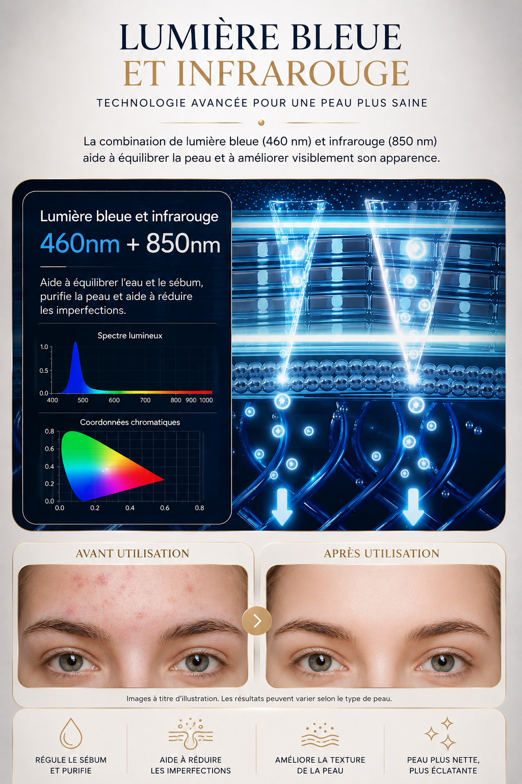 LumaSkin™ Pro | Masque LED 8 Couleurs
