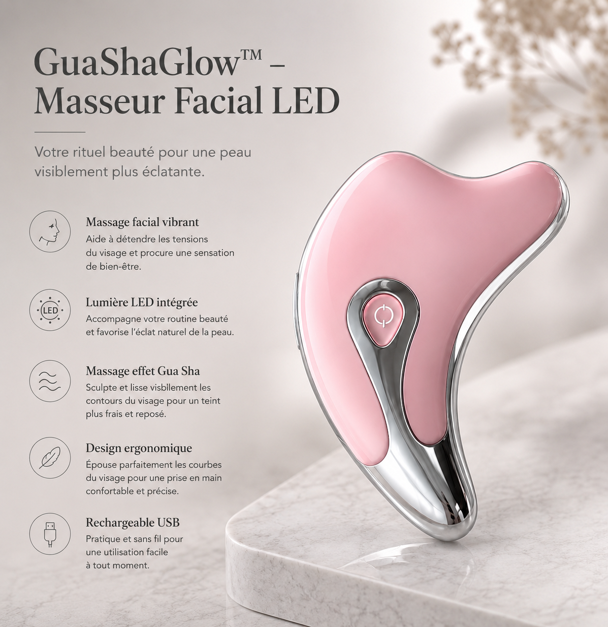 GuaShaGlow™ – Masseur Facial LED