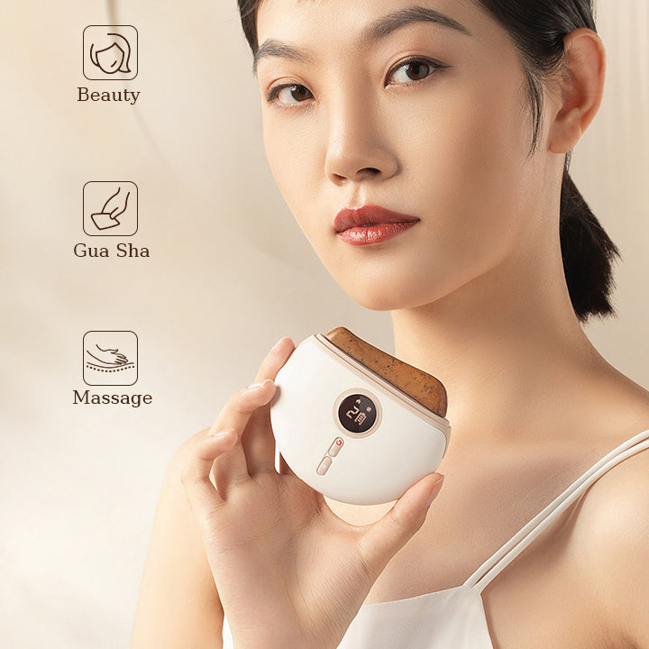 GlowSculpt™ – Appareil Gua Sha Chauffant & Massage Facial